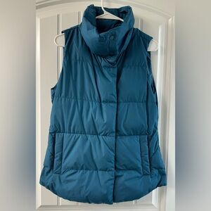 Athleta Blue Puffer Vest